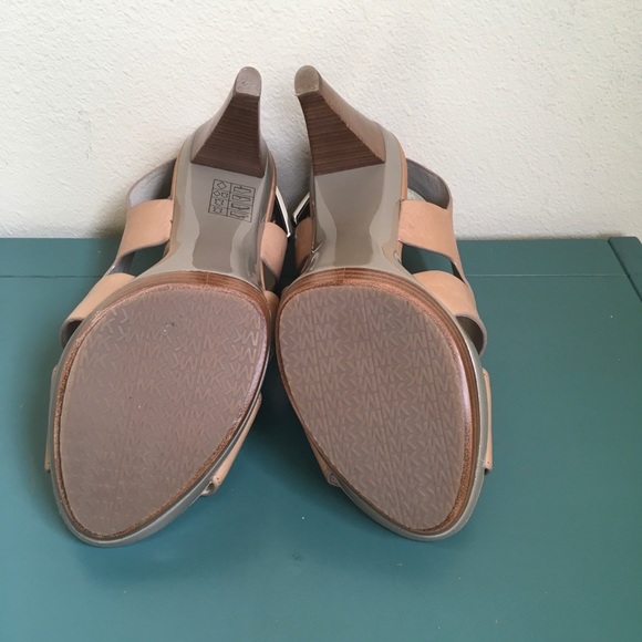 MMK tan leather platform sandals, size 8.5 - Picture 5 of 5